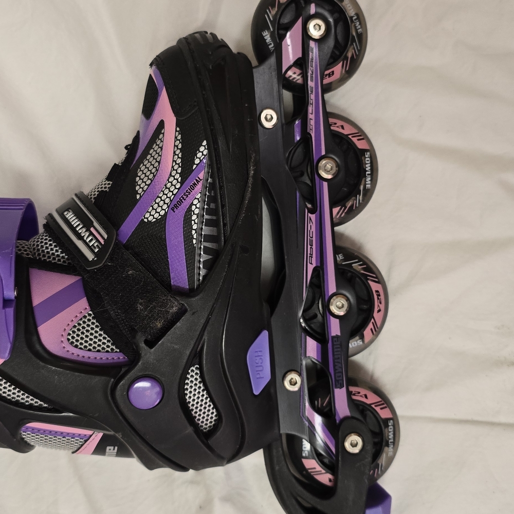 Kids Inline Skates - Black and Purple